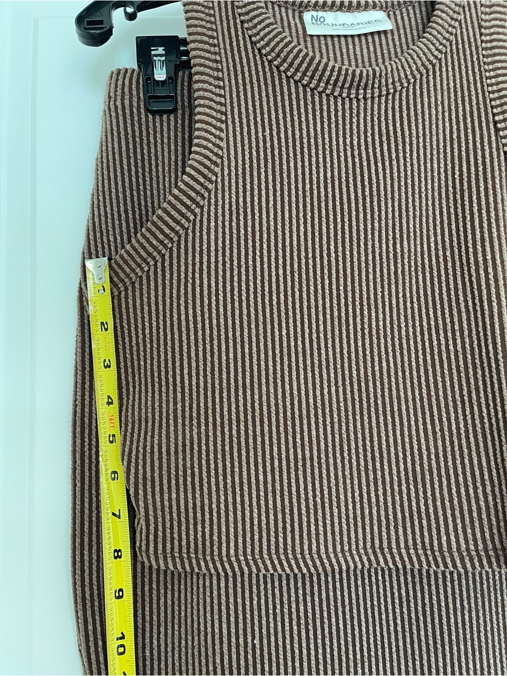 No Boundaries Ribbed Brown Midi Skirt Set - Picture 10 of 10